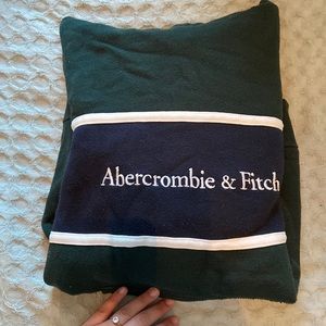 Blue and green hoodie